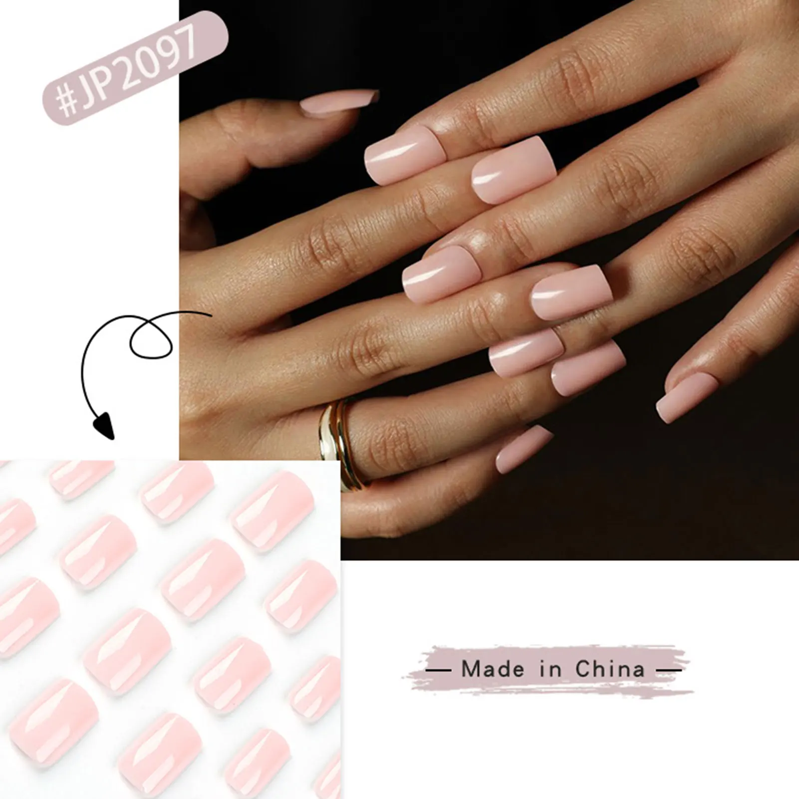 Medium-Style Artificial Nails Easy to Peel Off Fake Nails for Experienced People to Train Nail Art Skills