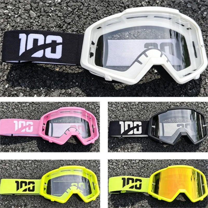 100 Glasses Helmet-compatible Moto Wind Goggles, all-round dust sand UV shield, daily scooter commute essential eyewear