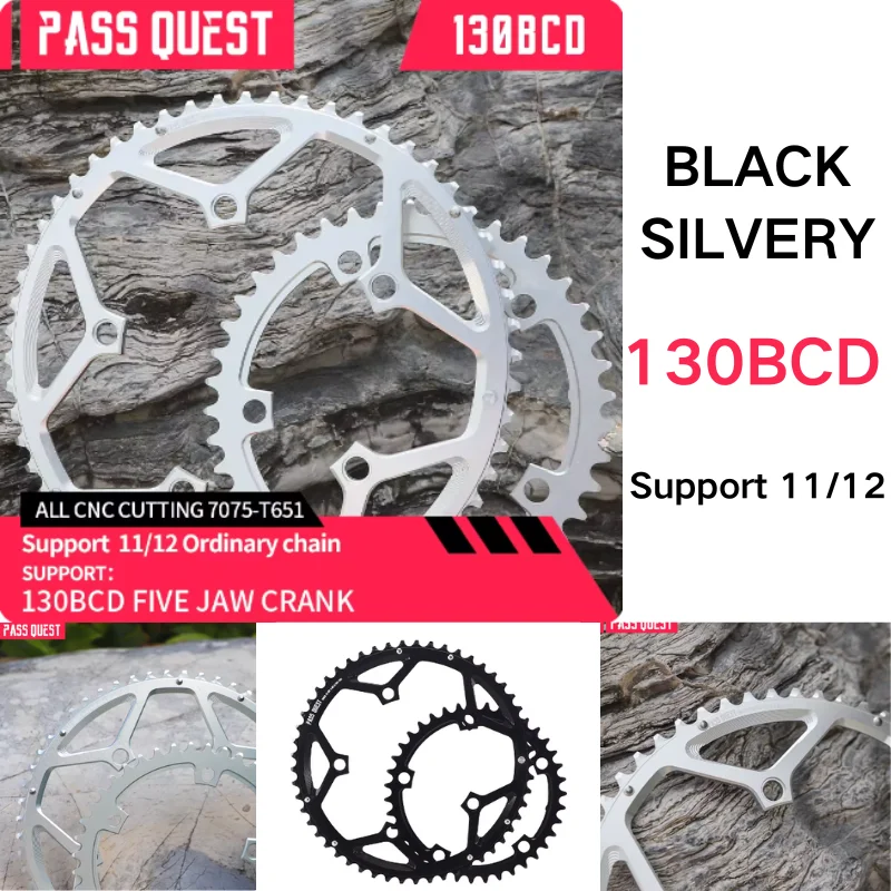 

PASS QUEST 130BCD 5-Claw crank power meter variable speed dual disc toothed disc for road bikes with 11 12 speed ordinary chains