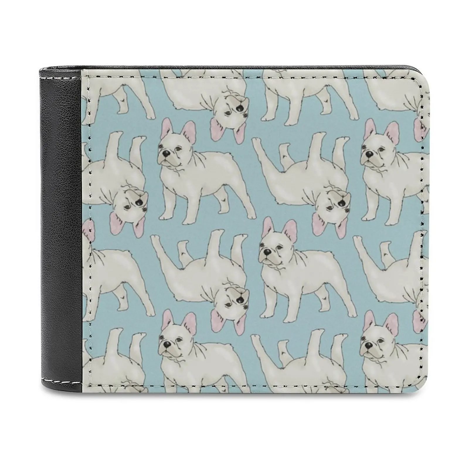 

French Bulldog Pattern Soft Men Wallets New Purse Credit Card Holders For Male Purses Men Wallet French Bulldog Dog Cute