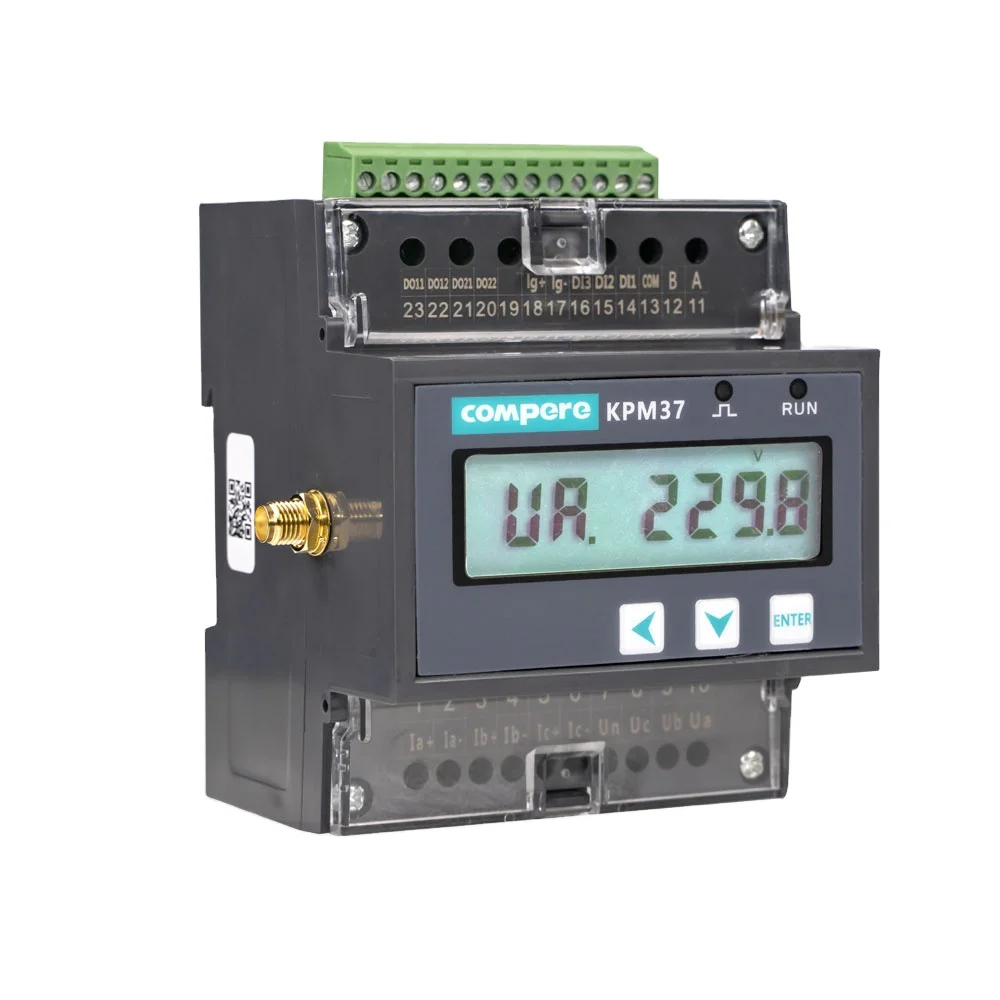 IoT 4G/GSM/2G/RS485 230V Rail Din Smart CT compteur d'électricité triphasé sans fil compteurs d'énergie produit