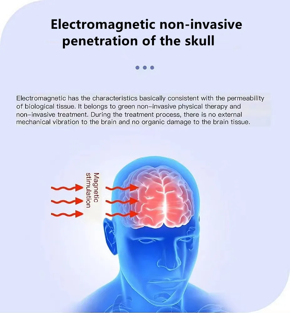 RTMS Transcranial Magnetic Stimulator Parkinson\'s disease Insomnia Anxiety Depression Treatment Instrument Schizophrenia 30mt