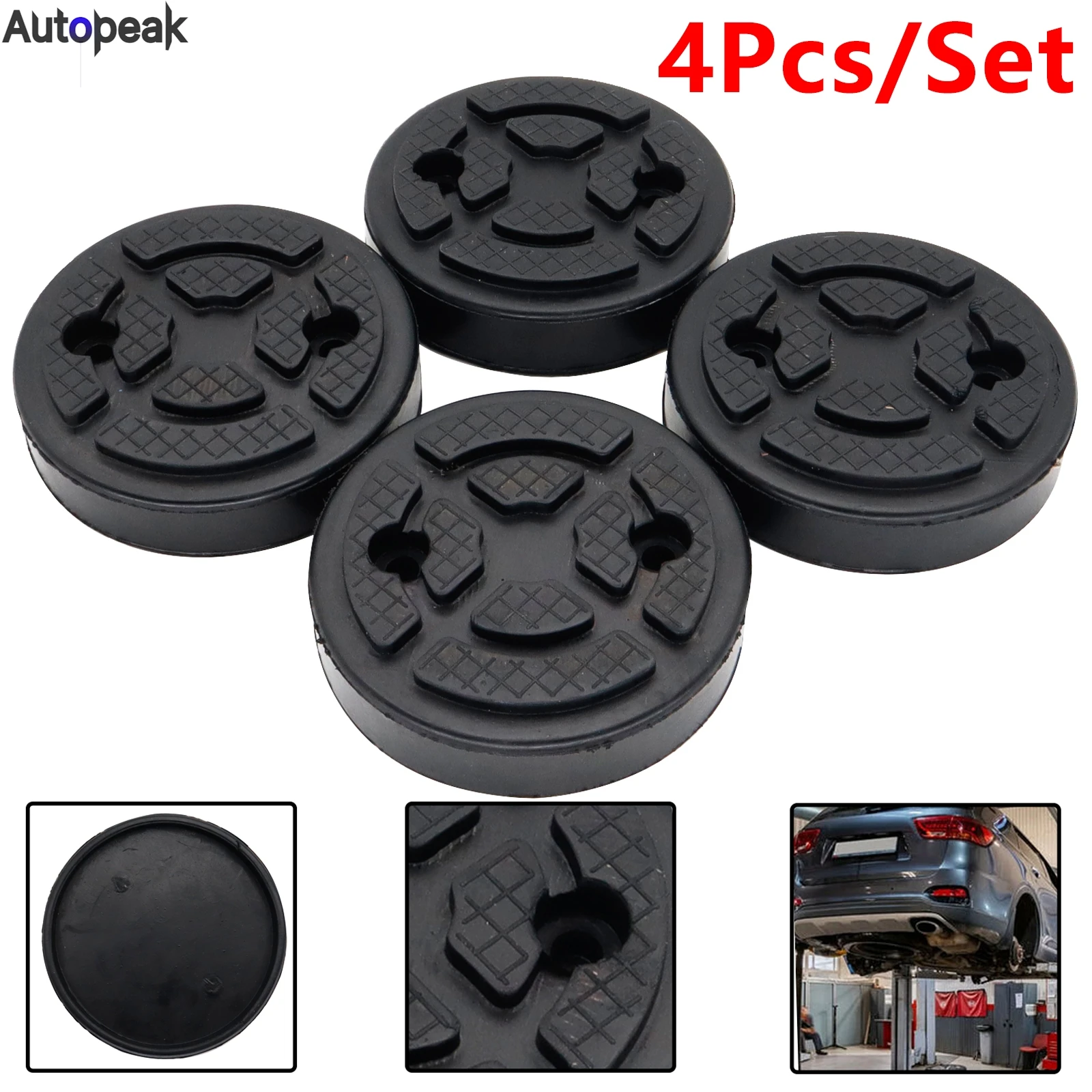 Universal Car Lift Jack Stand Rubber Pads 115mm Diameter Car Jack Rubber Pad Frame Protector Adapter Jacking Tool Accessories