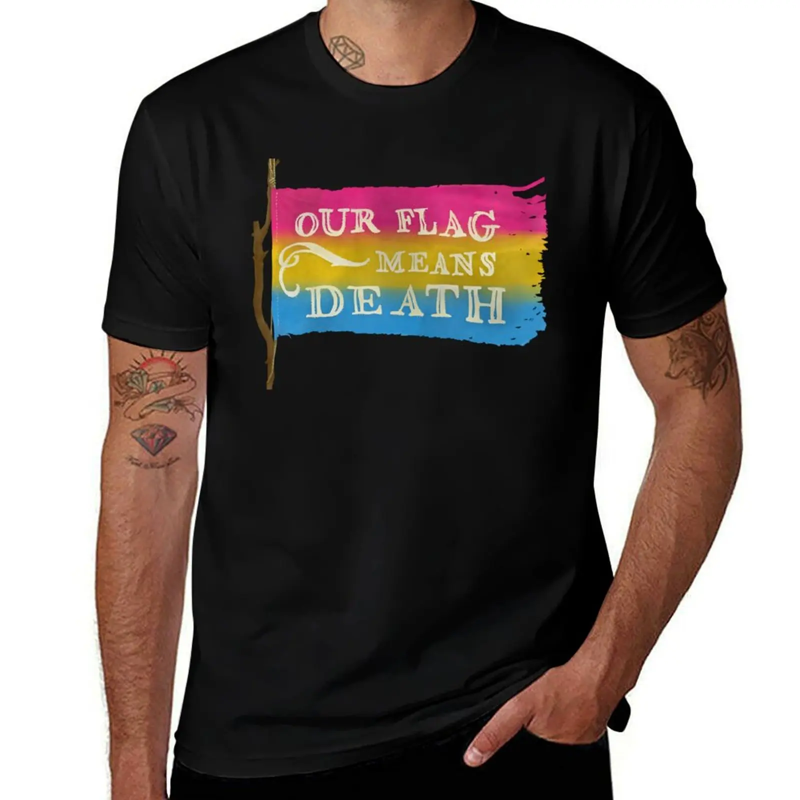 OFMD Pride Flag - Pan / Pansexual T-Shirt Street Fashion Casual Tee Shirt