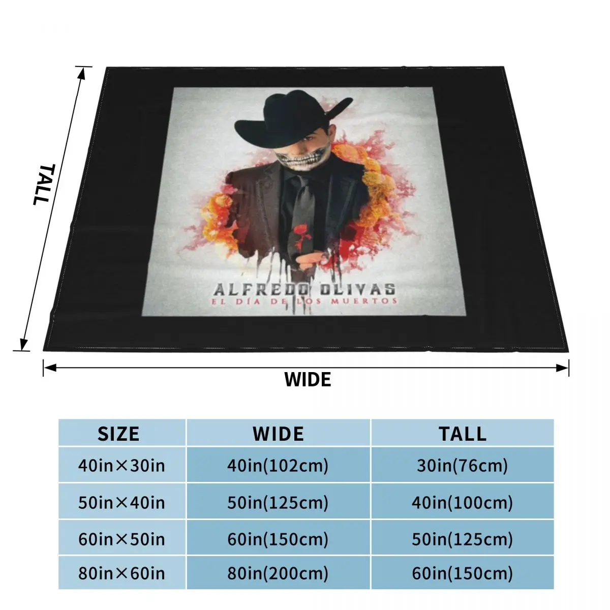 Alfredo Olivas - El D A De Los Muertos Album 2019 An Ultra-Soft Micro Fleece Blanket