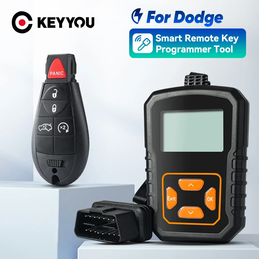 

KEYYOU OBD Programmer Tool Remote Car Key For 2013 2014 2015 2016 Dodge Dart M3N32297100 433Mhz ID46/7941 Chip DIY At Home