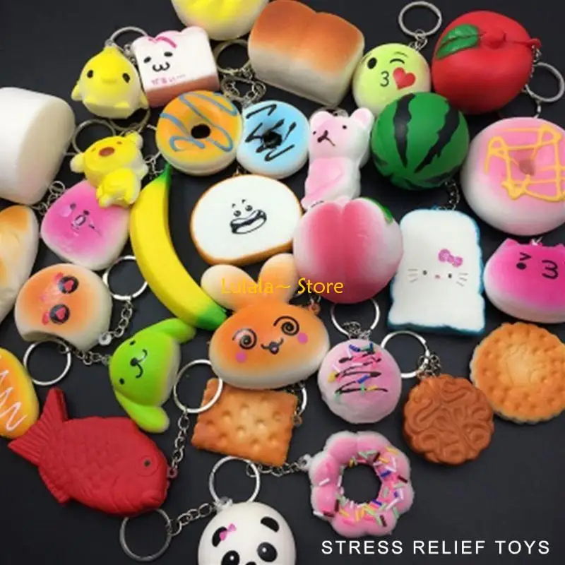 Y4QA 짜낼 장난감 PU 놀이 음식 부드러운 신축성 장난감 사무실 항불안 테이블 Decors 실용 농담 천천히 상승 장난감