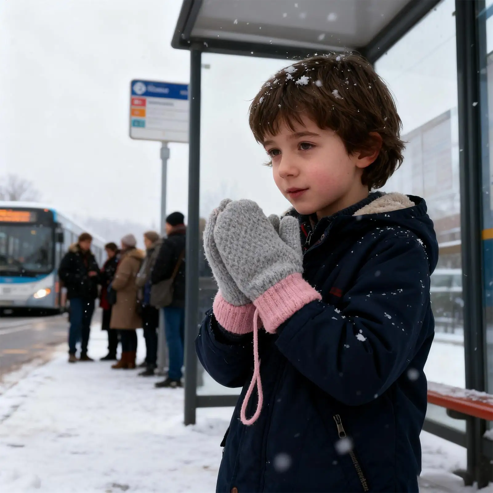 

Зимние перчатки для детей, перчатки с защитой от потери пальцев, плюшевые варежки для игр на снегу на открытом воздухе для 1-3 лет, двора, сада на заднем дворе