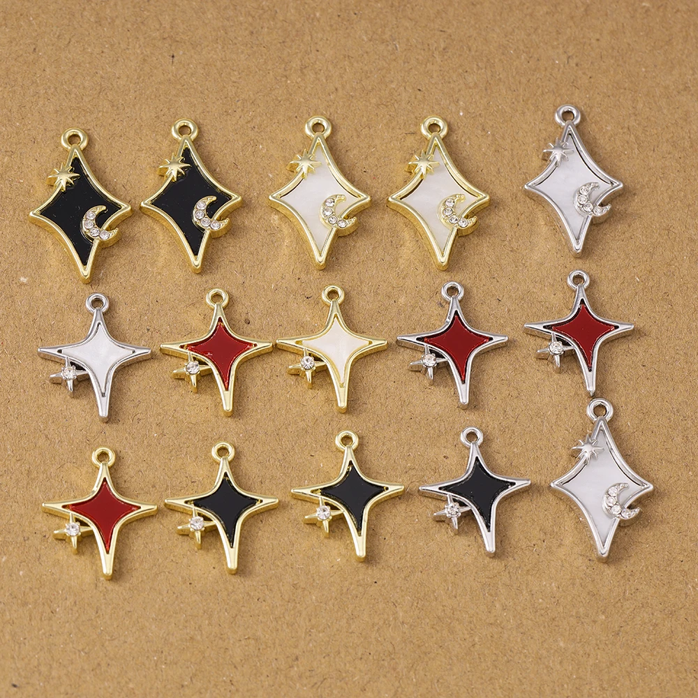 

5pcs Random Mix Star Charms Pendants for Jewelry Making Earrings Necklace DIY Bracelet Accessories Supplies