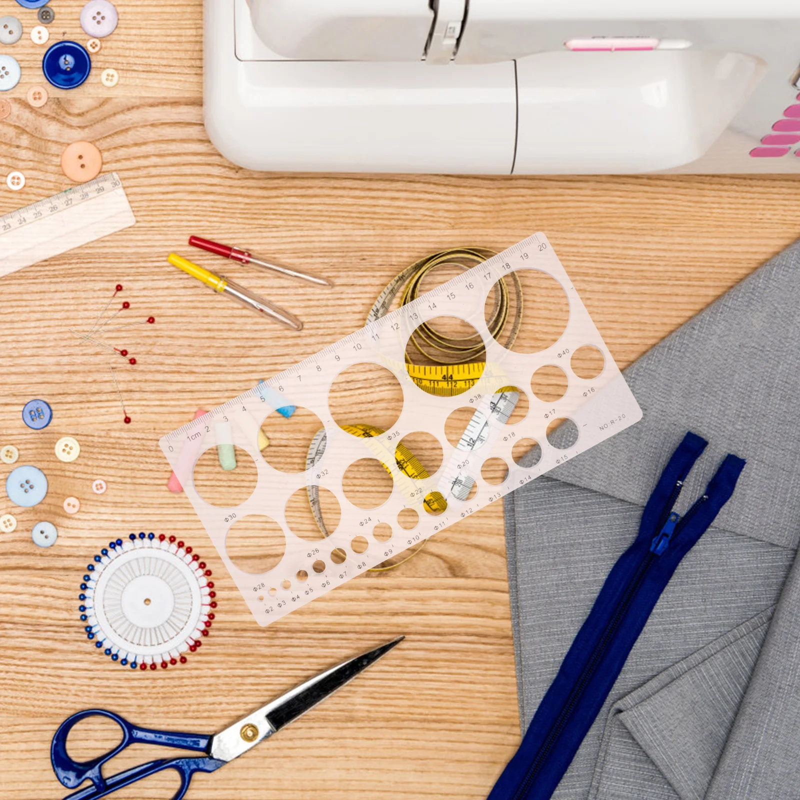 6 قطعة قالب رسم بلاستيكي مسطرة أدوات استنسل هندسية للطلاب المعماريين الهندسة تصميم قياس الدائرة