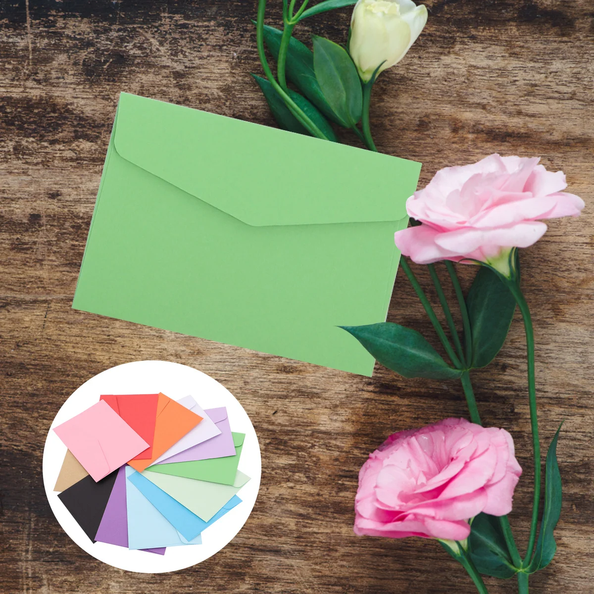 

120Pcs Colorful Mini Envelopes Small Greeting Card Letter Storage Paper for Wedding Birthday Baby Shower Invitation Thank You