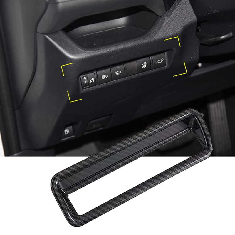 

Car Headlight Switch Sticker Trim Front Lamp Adjust Button Frame For Toyota RAV4 XA50 2019 2020 2021 2022 2023 2024 RAV 4 Hybrid