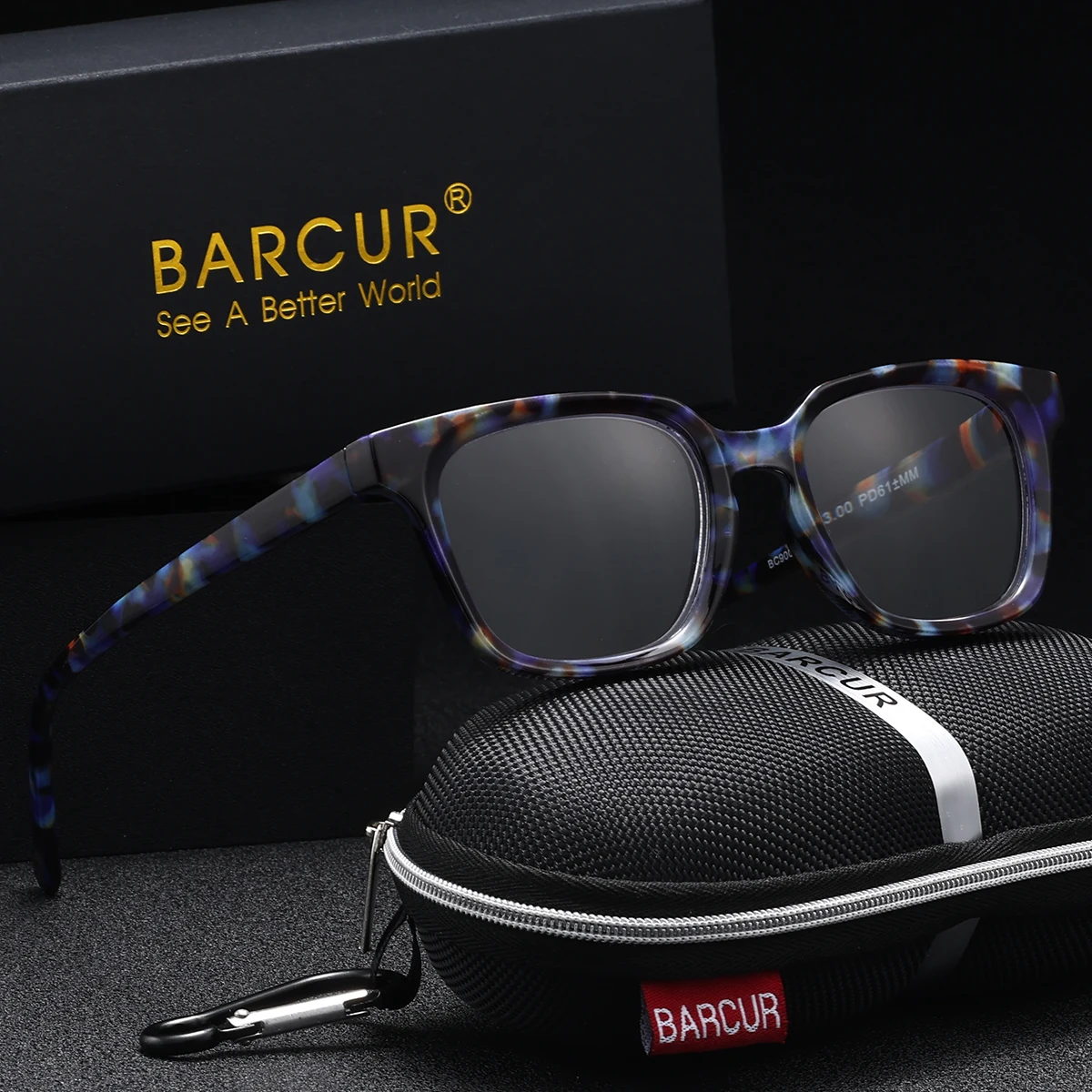 BARCUR Fashionable Retro Red Reading Glasses Comfortable To Wear PC Box Spring Hinge Work And Leisure Multi Degree Reading