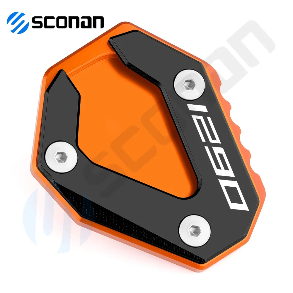 Motorcycle Aluminum Side Stand Extension Kickstand Pad Support Plate Enlarge Accessories For 1290 Super Duke GT 2018-2021