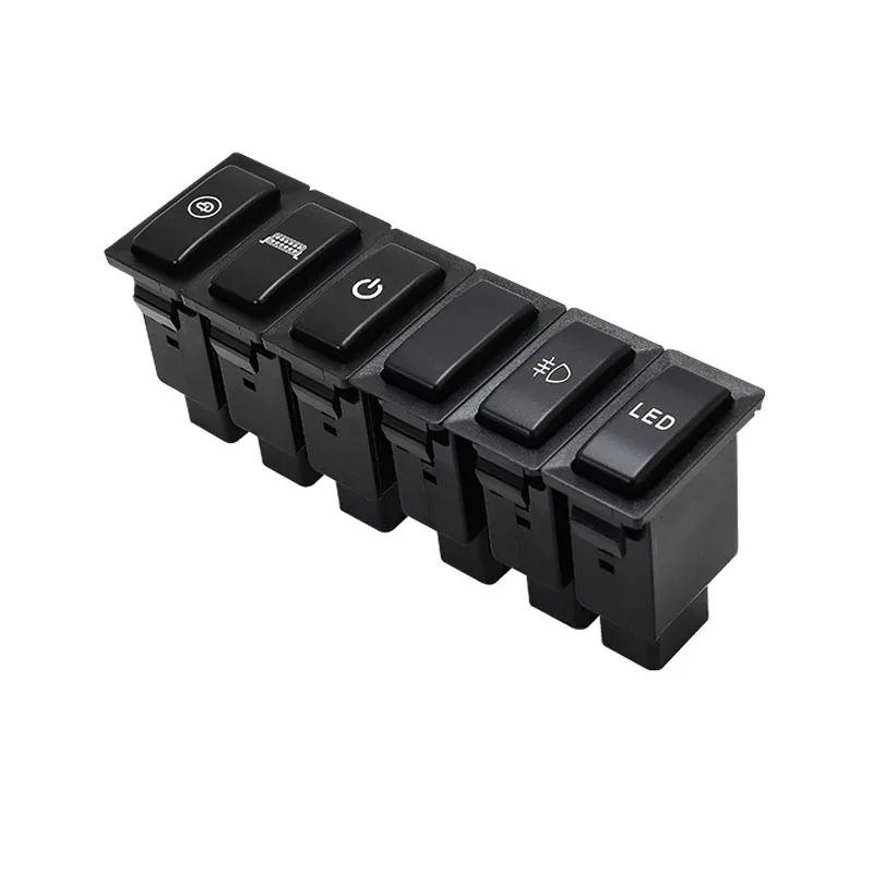 for Toyota Corolla Land Cruiser 70 1PC Fan Rearview Mirror Folding Speaker Driving Recorder Radar Front Fog Light Switch Button