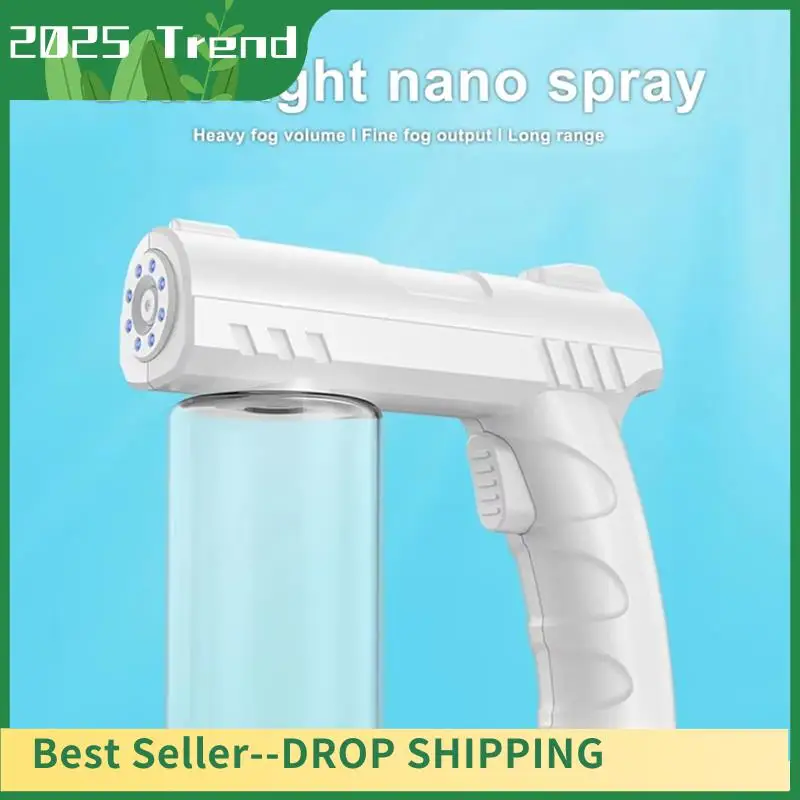 

AD33 HOT Secure Your Home With Black Wireless USB Electric Nano Disinfect Atomizer Featuring Blue Light Steam Functionality