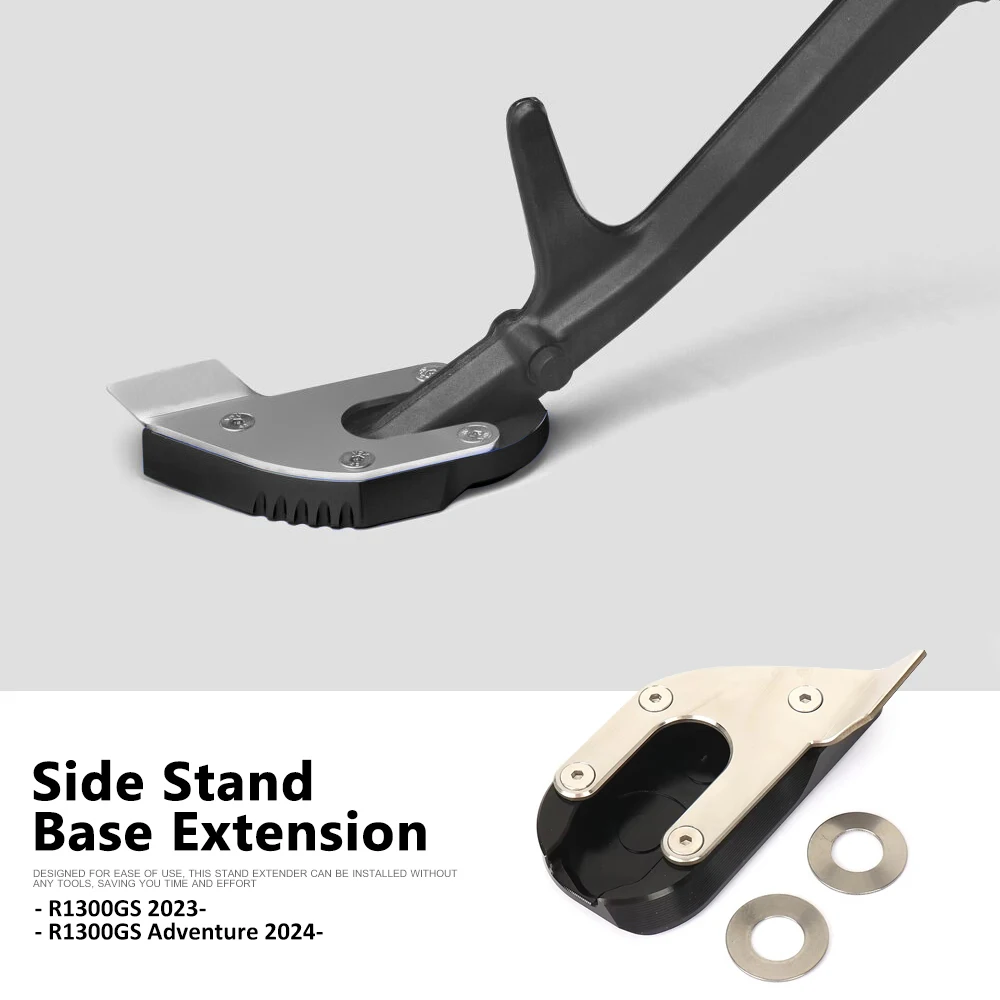 

Motorcycle Kickstand Side Stand Vergroter Plaat Base Extension Pad For BMW R1300GS Adventure R 1300 GS 1300GSA 2023 2024 2025