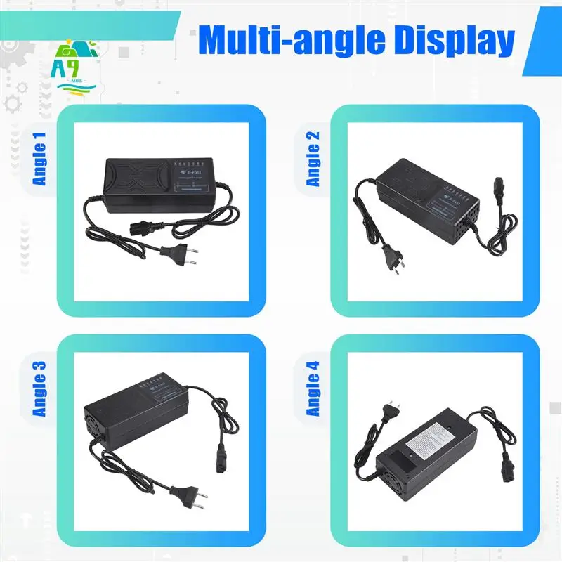 

A09E-20AH Electric Vehicle Charger 7 Light Display Power Display Current Leakage Protection/Full Pulse EU Plug