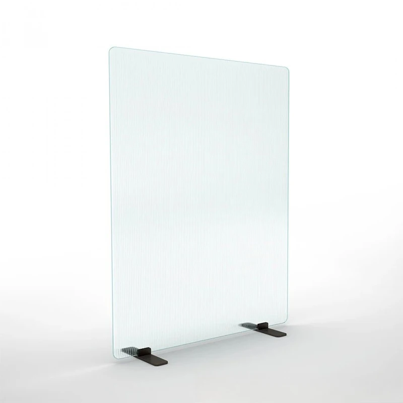 

Simple Italian style restaurant Changhong glass tempered office partition screen with pulley