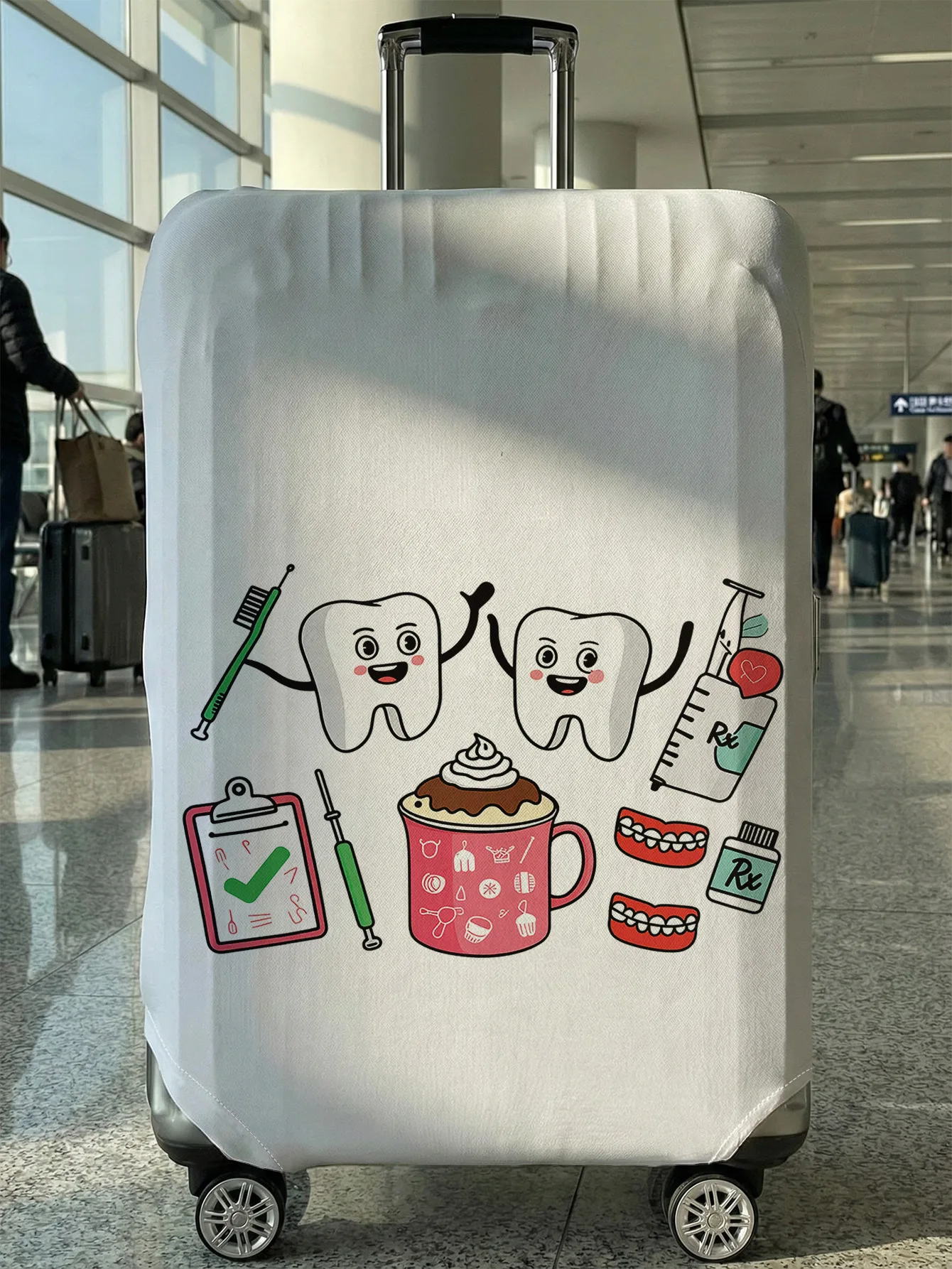 

Защитный чехол для багажа Dental Element, подходит для чемоданов 18-32 дюймов, чехлы для ручек чемоданов, аксессуары для путешествий