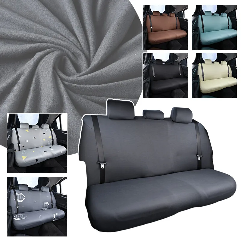 Universal Elastic Rear Car Seat Cover Protector Breathable Fabric Rear Bench Mat Cushion Skin-friendly Chair Protector for SUV