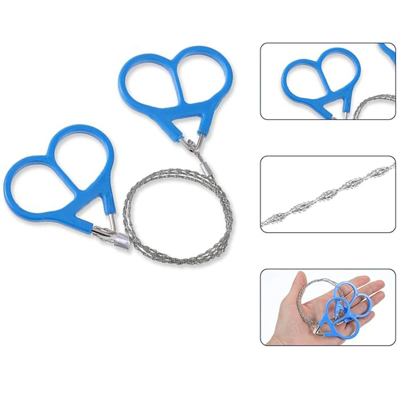 

Проволочная пила для выживания, карманная пила для улицы Портативная складная бензопила, кабельная пила из нержавеющей стали, для резки дерева, резинового пластика.