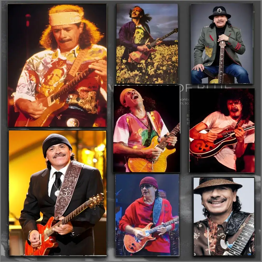 Carlos Santana Singer Poster Modern Aesthetic Print Minimalist Bedroom Living Room Home Decor Gift