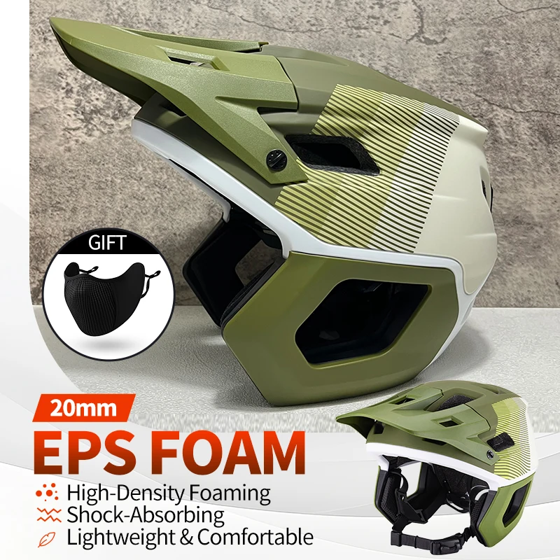 Capacete de bicicleta adulto de alta qualidade com viseira mtb 3/4 casco mountain bike capacete pc + eps boné de segurança acessórios de ciclismo tamanho l homem