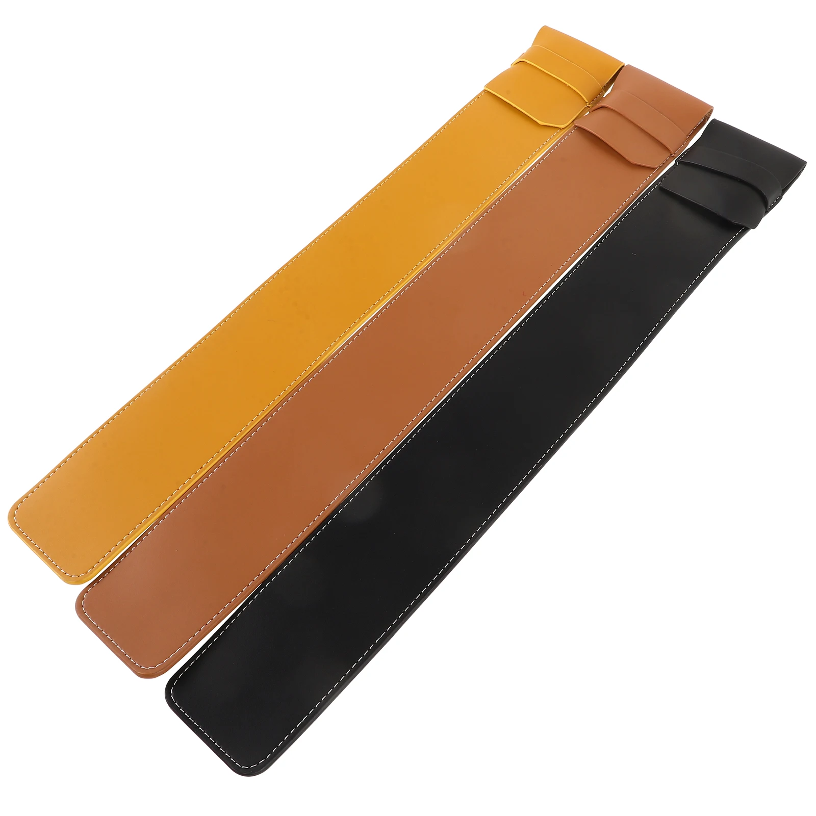 

3pcs Pu Drum Stick Storage Bag Portable Drumstick Case Holder Mallets Pouch For 1 Pair Drumsticks Yellow Brown Black