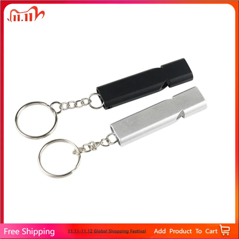 

Mini Portable Aluminum Alloy Dual Frequency Survival Whistle for Outdoors Wilderness Emergency Dog Agility Training