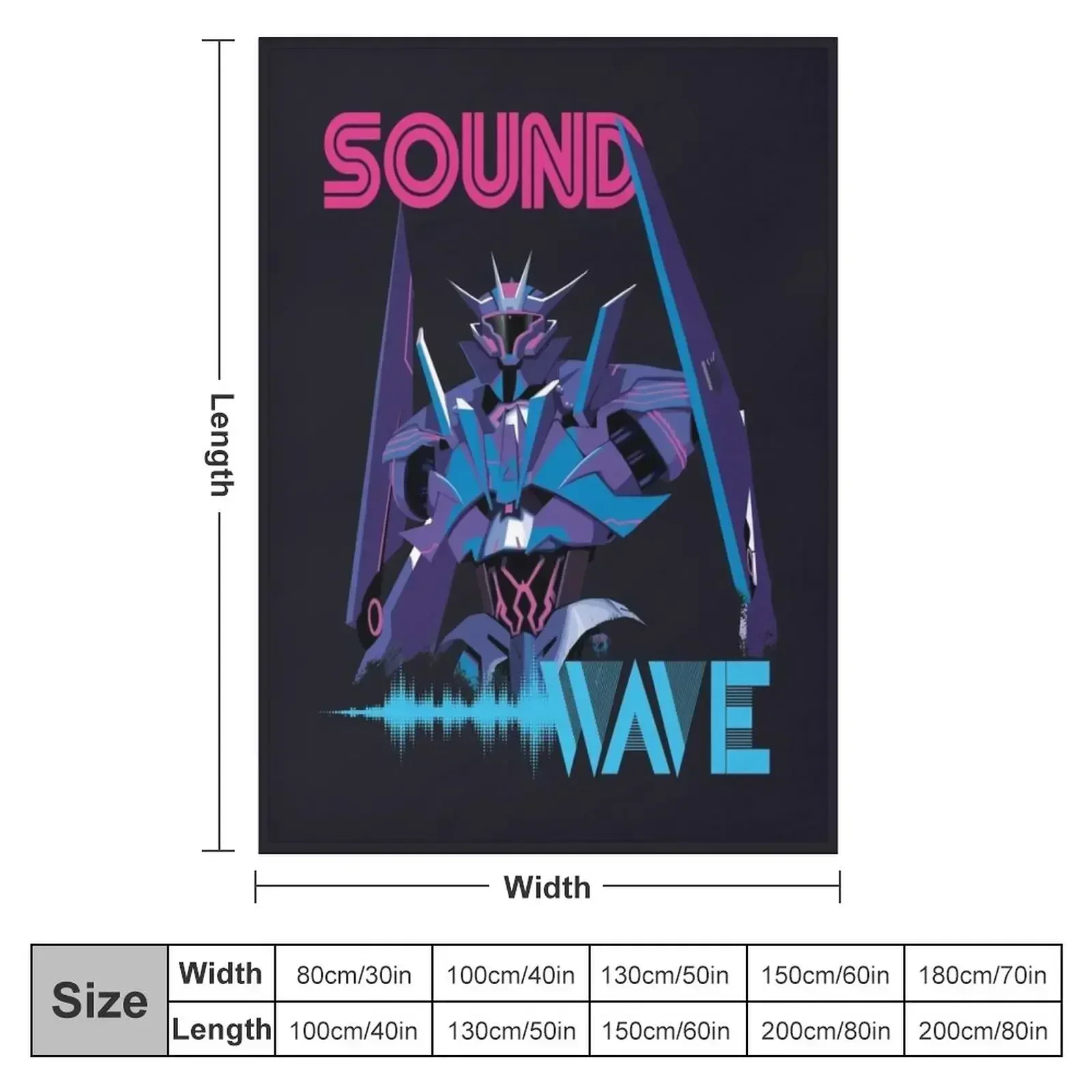 Soundwave Throw Blanket Cute Plaid Kid'S Blankets