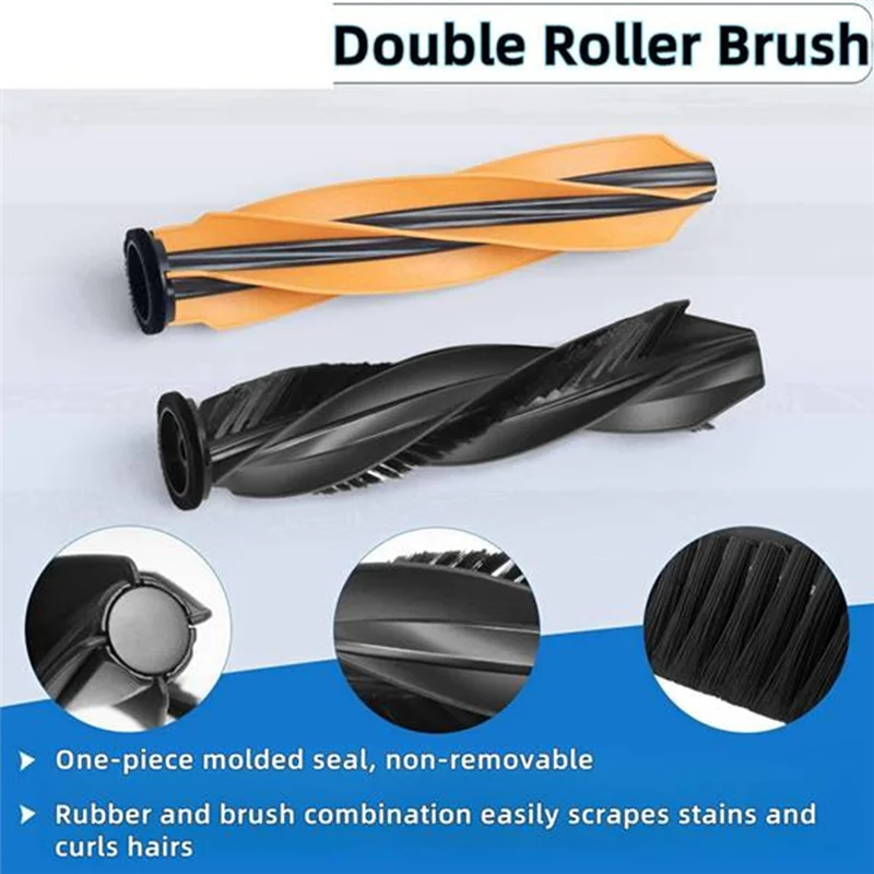 B47B-Main Side Brush Filter For Dreame S40 Enhanced Edition/X50 Ultra/X50 Master/L50 Pro Ultra/MOVA V50 Ultra Vacuum Attachments