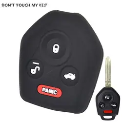 For Subaru Forester Impreza Legacy Outback STi WRX XV Crosstrek Tribeca Silicone Remote Key Case Fob Shell Cover 4 Button