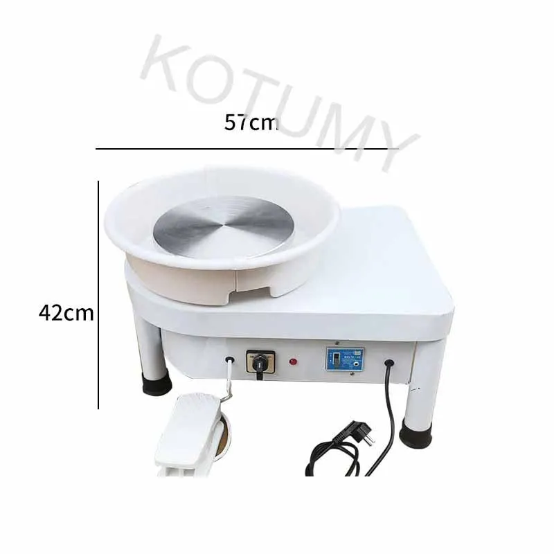 

KOTUMY 25cm Electric Wheel Pottery Lathes Machine 350W Ceramic Clay Ceramic Wheel Machine Wheel Machine DIY 110-220V