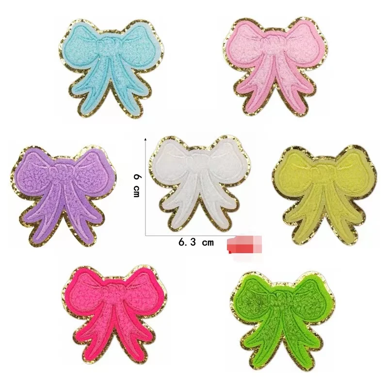 Towel Embroidery Patches Chenille Sticker Balloon Bow Airplane Patche for Iron Sew on Bag T-shirt DIY Jewelry Accessories