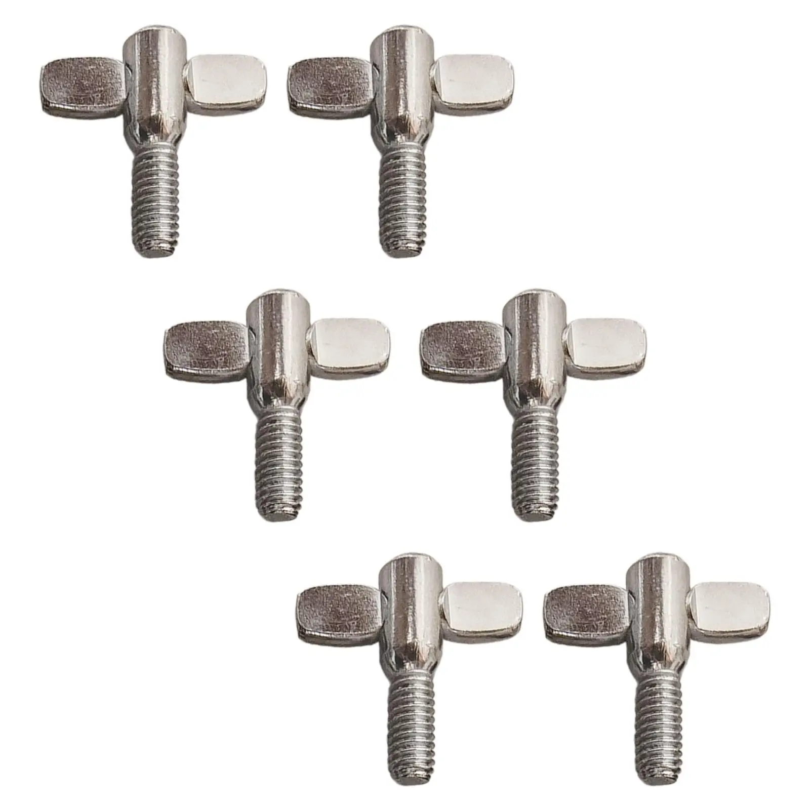 6Pcs Drums Screws Nut,Percussion Instrument Replacement Accessory,Easy to Install Snare Drum Mounting Screws Nut,for Drum Set