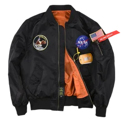 New Alpha Martin Spring and Autumn Pilot Bomber Jacket Apollo Commemorative Edition Men Military Tactical Jacket Baseball Coat