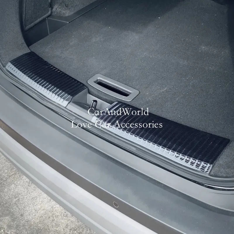 

For Nissan X-Trail Rogue T33 2021-2024 Stainless Steel Rear Trunks Bumper Door Sill Plate Cover Tail Gate Pedal Trims Accessory