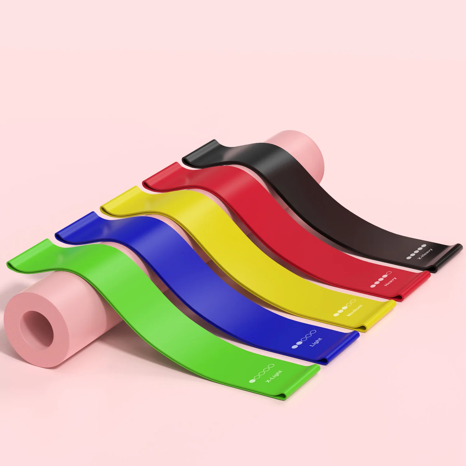 Different Resistance Bands Yoga Band Fitness Exercise Training Hip Tension Band Leg Squat Dance Elastic Loop Stretch Band view 5