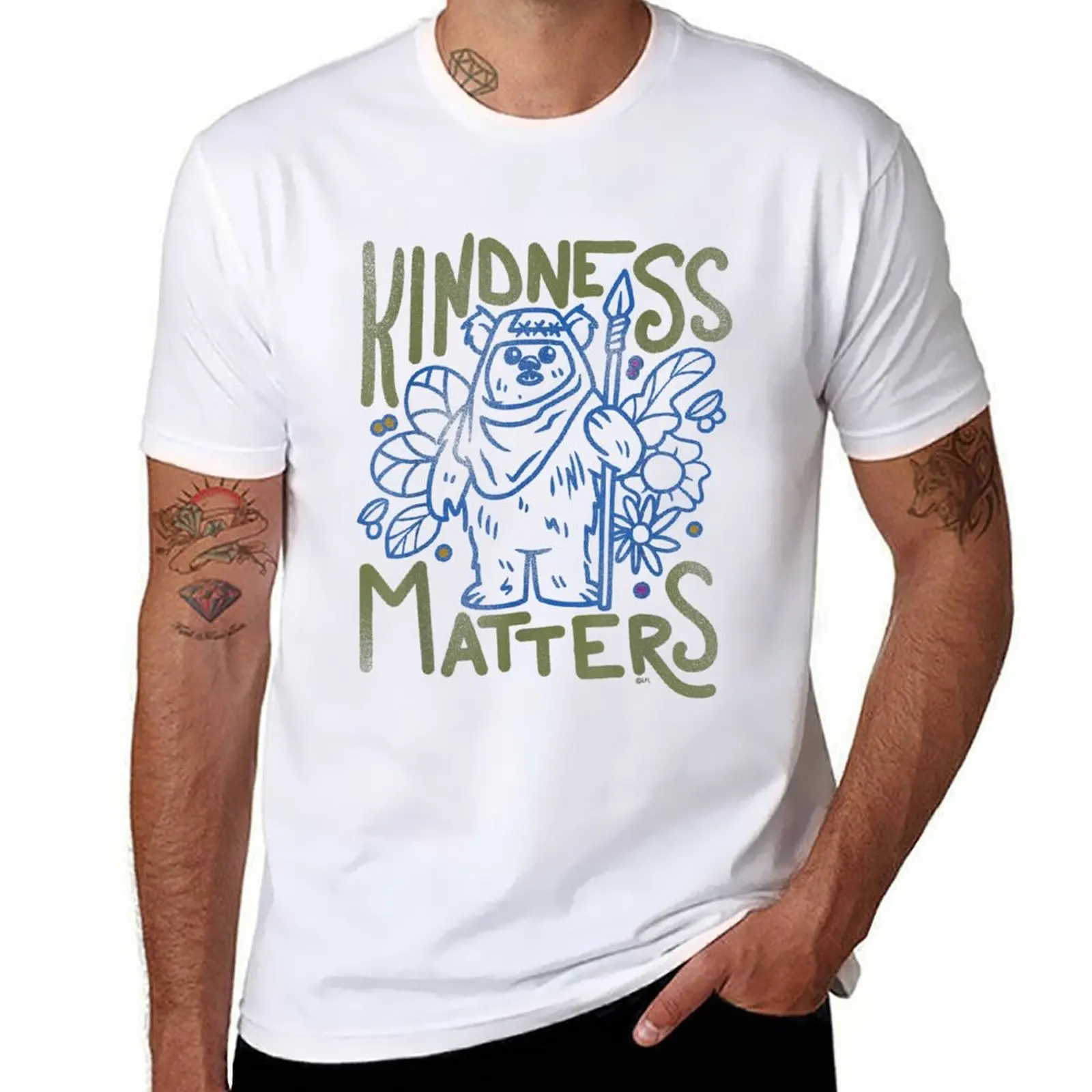 

Ewok Wicket W. Warrick Kindness Matters T-Shirt man t shirts high quality luxury brand man t shirts graphic T-Shirt