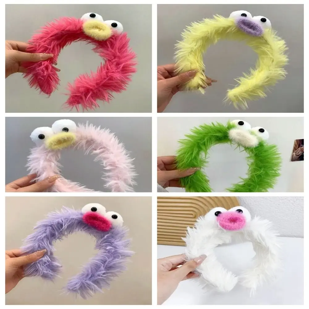 Hair Accessories Ugly Doll Headband Creative Plush Hairbands Funny Hair Hoop Cosplay Korean Style Cartoon Hair Hoop Daily DIY