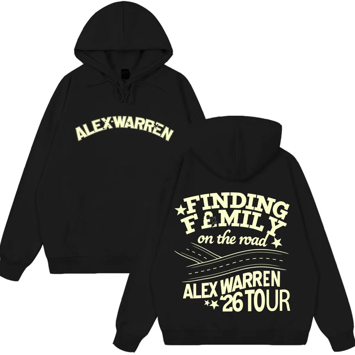 Singer Alex Warren 2026 Tour Print Hoodie Men Women Fashion Clothing Sweatshirt Autumn Winter Loose Casual Oversized Tracksuit