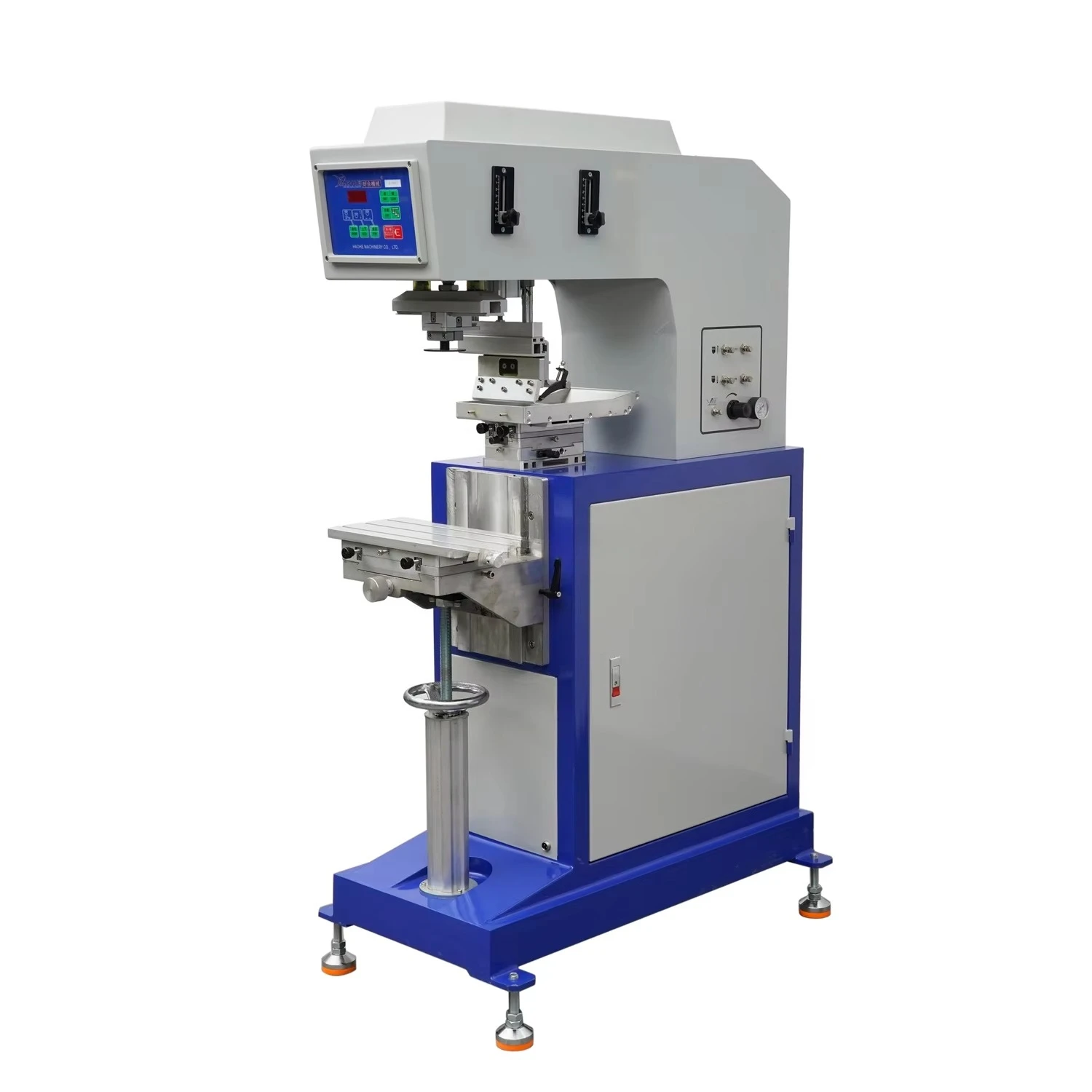 

High Quality Semi Automatic Ink Tray 1 Color Pad Printing Machine For Cap Of Bottle Water