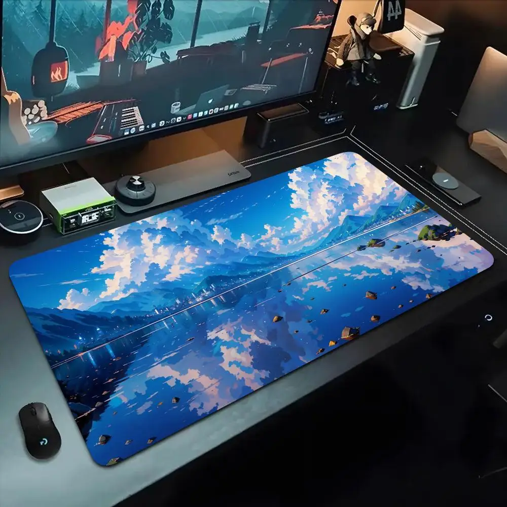 

anime scenery wallpaper Mouse Pad 500X1000 mm Large Gaming Mousepad Gamer XL Rubber Otaku Keyboard Pad Laptop Desk Mat