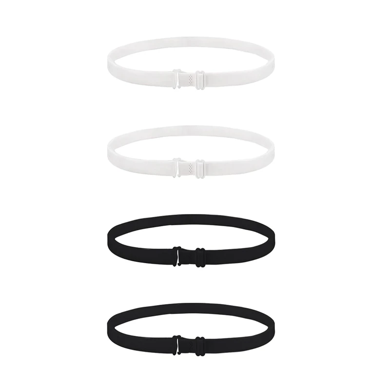 

4 PCS Crop Adjustable Band Set Crop Tool For Shirt, Crop Band Set For Tucking Shirts, Elastic Belts For Women Tops, Shirt Band