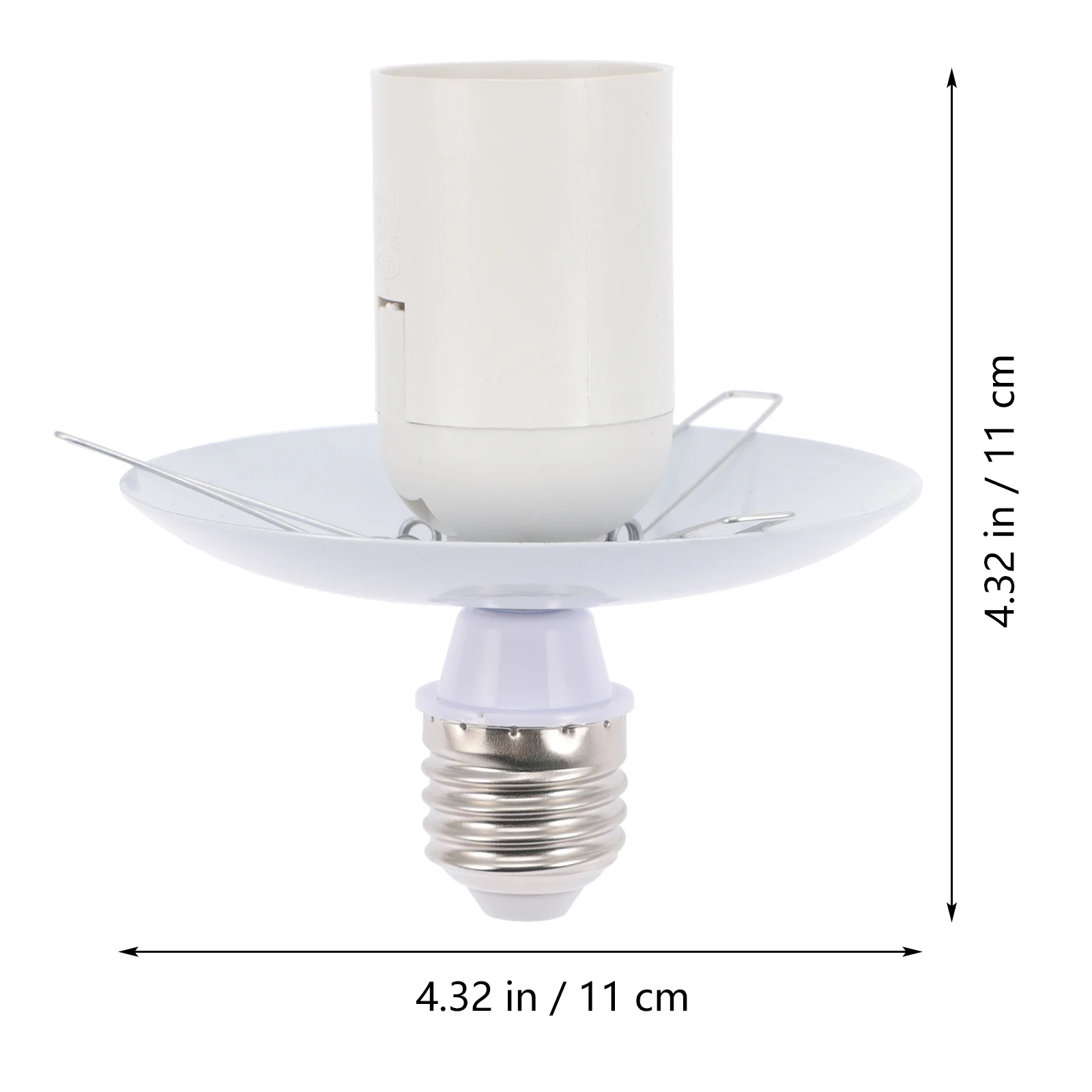 E27 إلى E27 مقبس الإضاءة تمديد محول حامل مصباح النمط الصناعي لشكل الكرة عاكس الضوء تركيبات موصل المدمجة