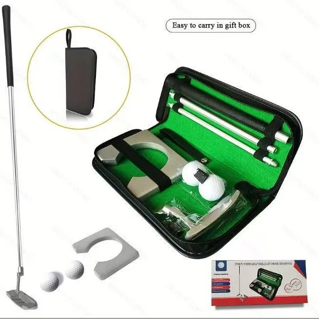 Golf putter practitioner gift box set Three putter gift set GOLF leather bag set Practitioner
