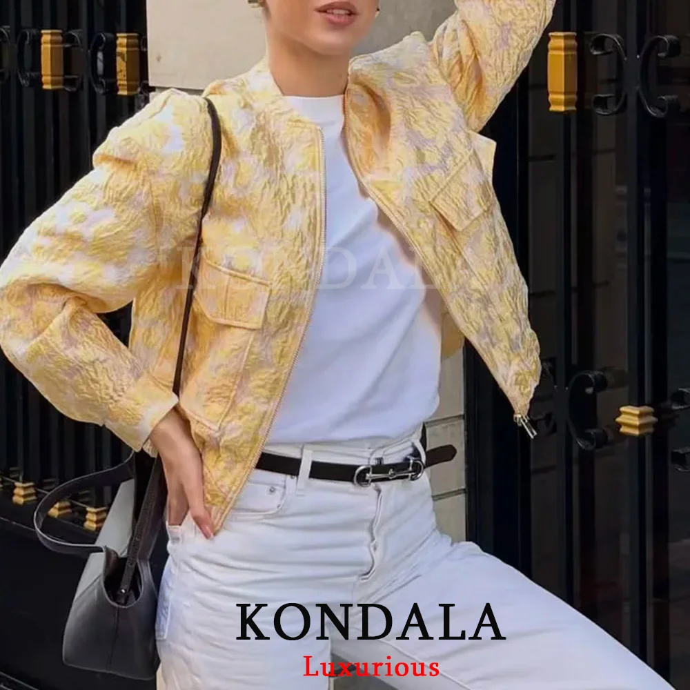 KONDALA High Street Casual Chi - Women'S Fashion Bomber Jacket ulasan dan harga
