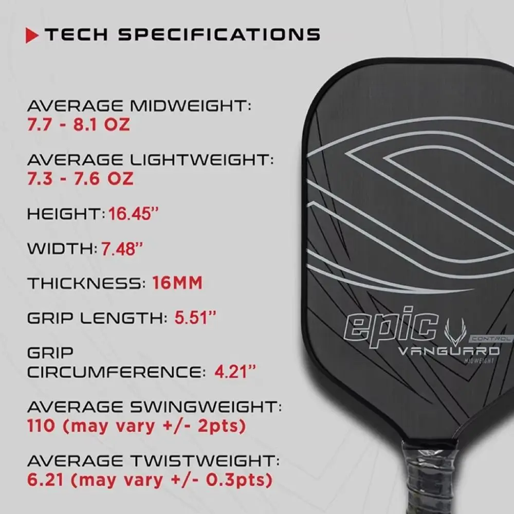 Carbon Friction Surface T700 Carbon Fiber Pickleball Paddle Enhanced Power 16MM Polymer Core Sports Bat Ergonomic Grip