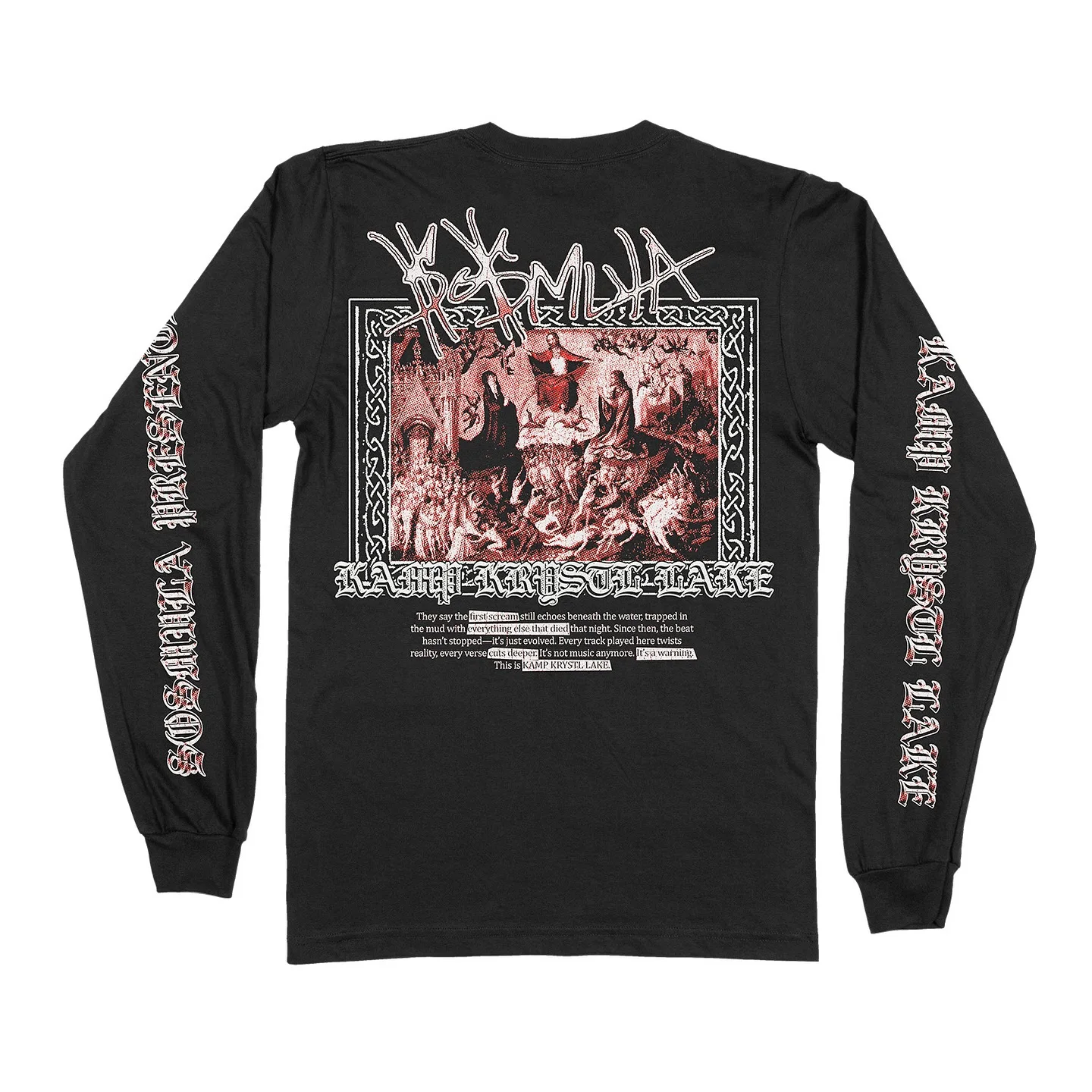 American horror graphic t shirts long sleeves harajuku goth streetwear y2k tops oversized t shirt pro choice men women clothing